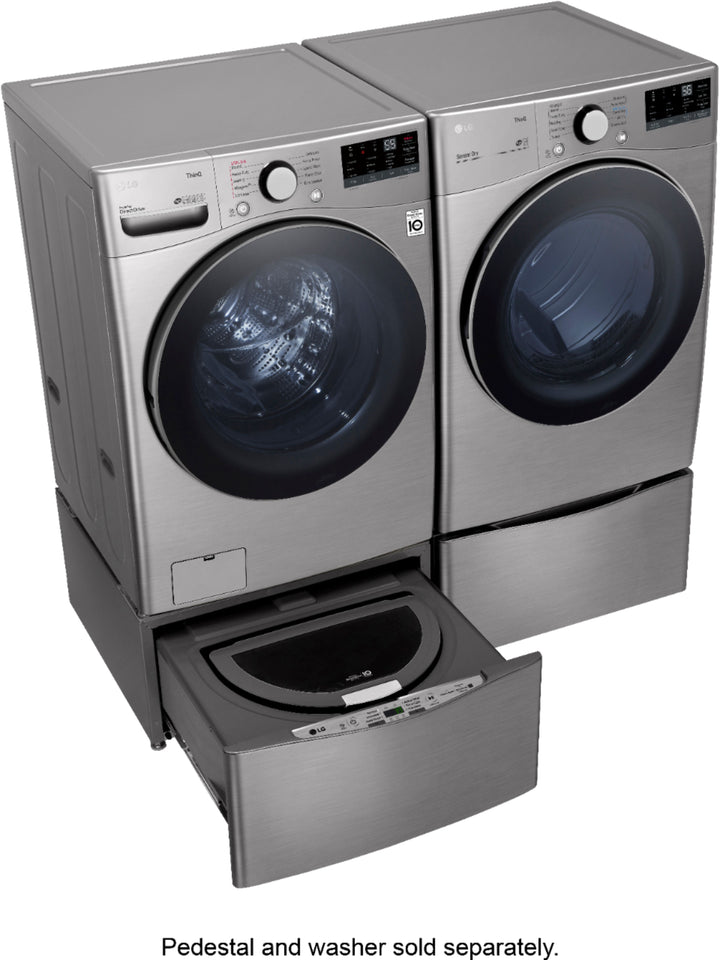 LG - 7.4 Cu. Ft. Stackable Smart Electric Dryer with Built In Intelligence - Graphite steel_14