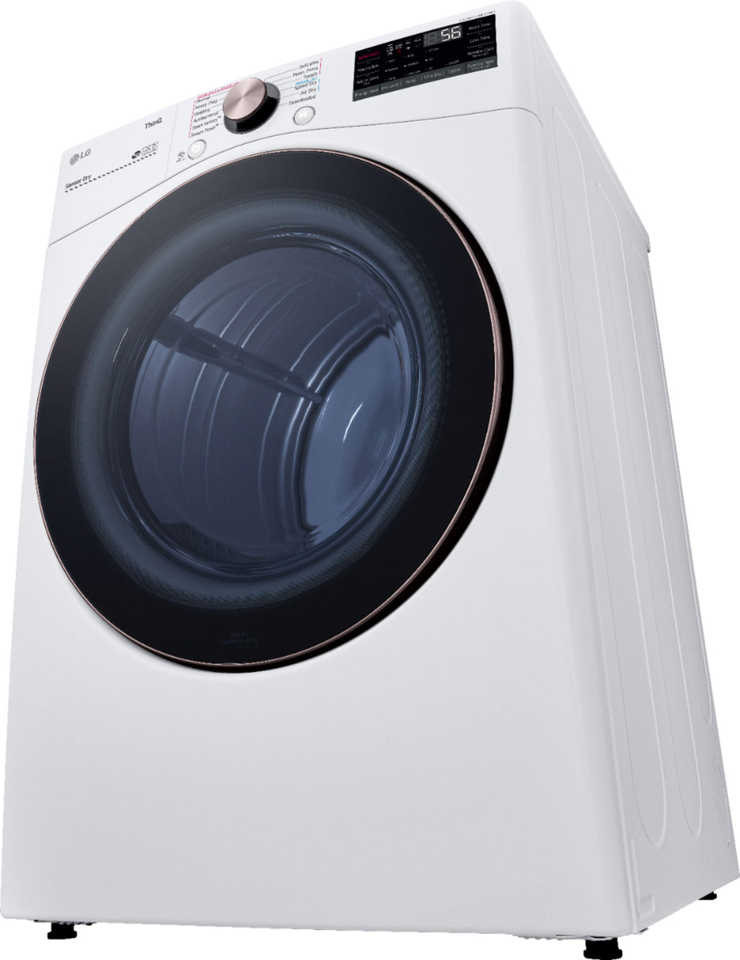 LG - 7.4 Cu. Ft. Stackable Smart Gas Dryer with Steam and Built-In Intelligence - White_6