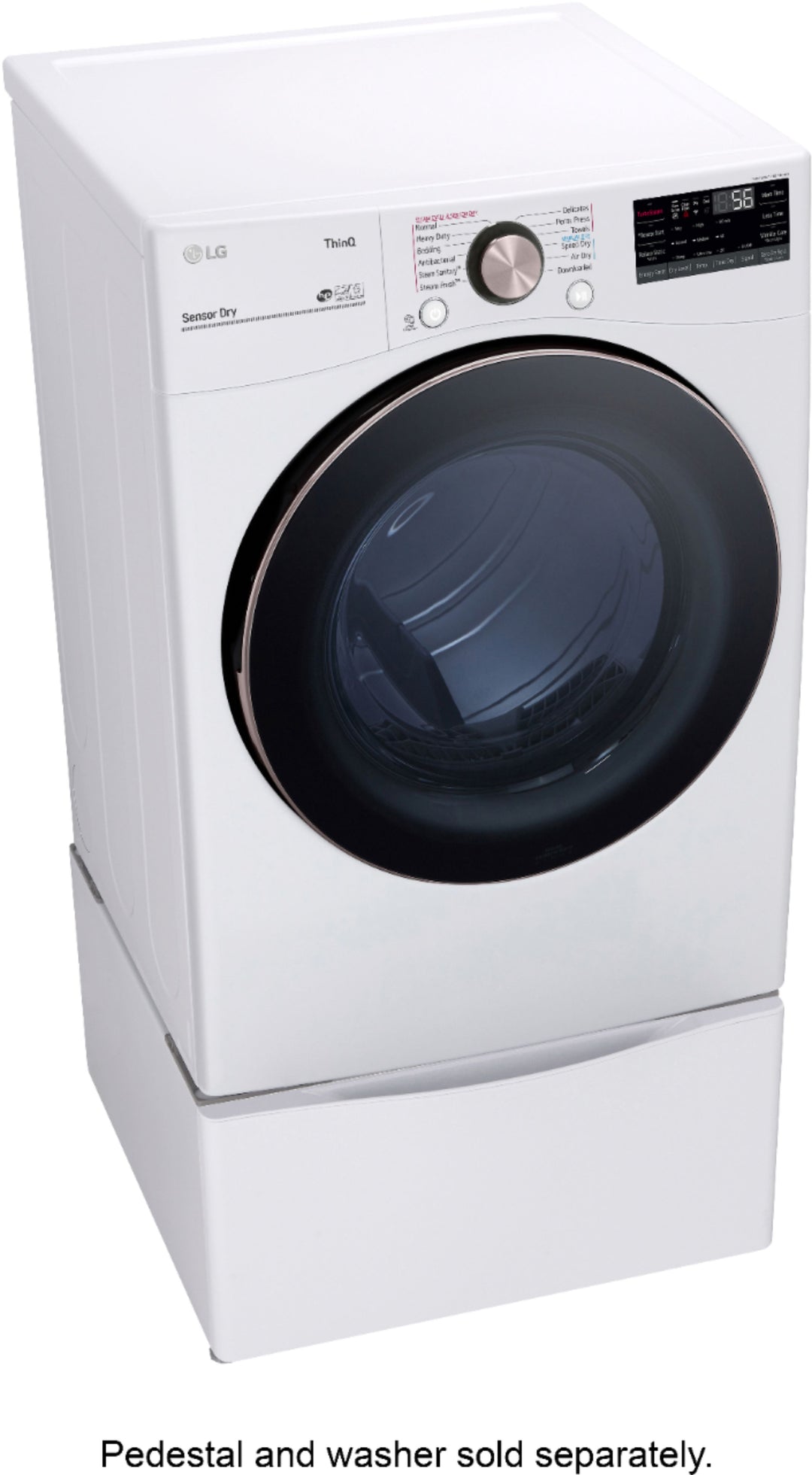 LG - 7.4 Cu. Ft. Stackable Smart Gas Dryer with Steam and Built-In Intelligence - White_17