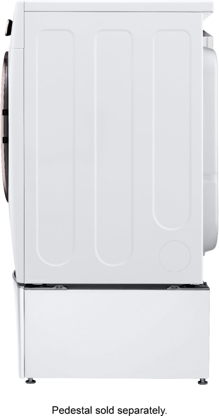 LG - 7.4 Cu. Ft. Stackable Smart Gas Dryer with Steam and Built-In Intelligence - White_12