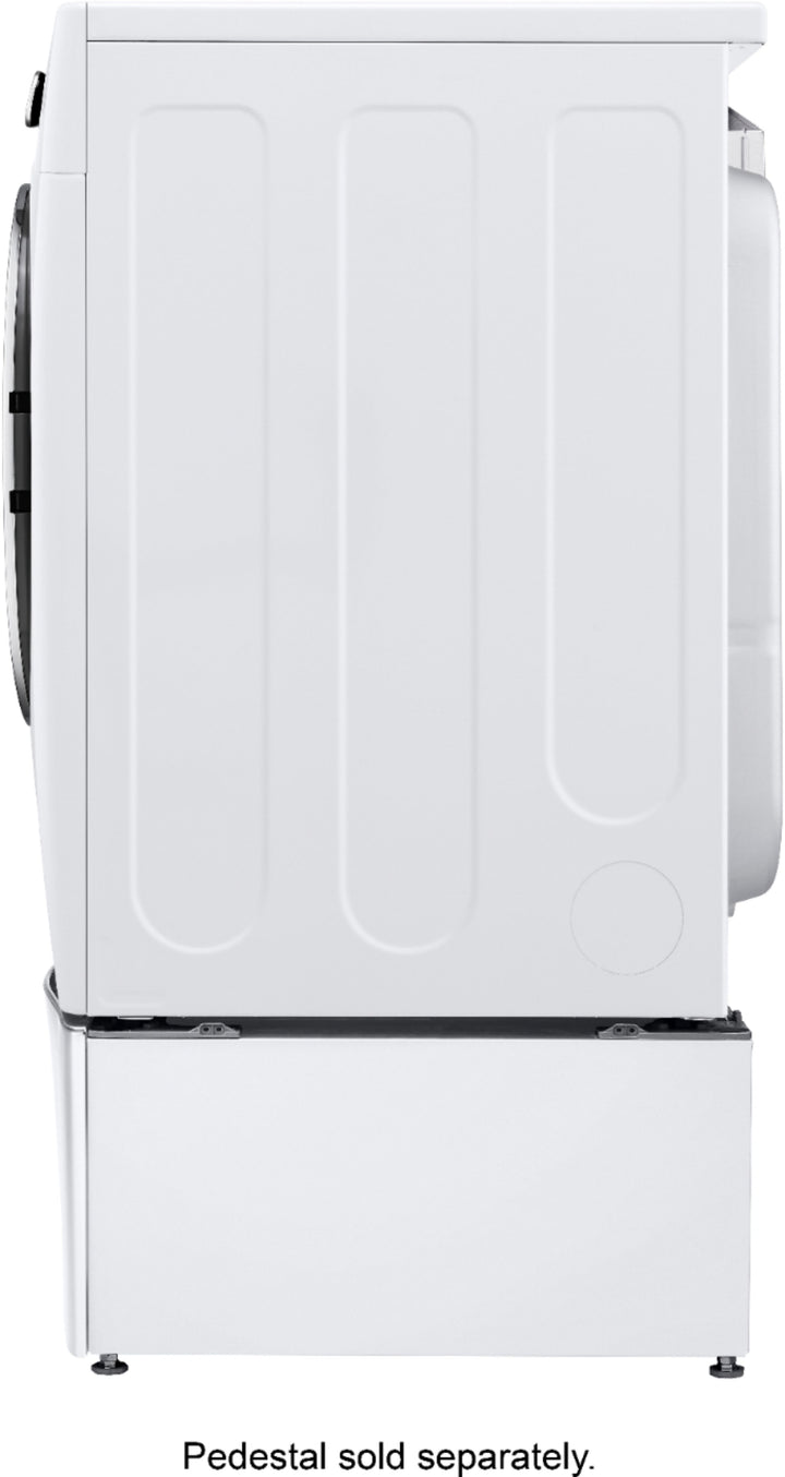 LG - 7.4 Cu. Ft. Stackable Smart Electric Dryer with Steam and Built In Intelligence - White_5