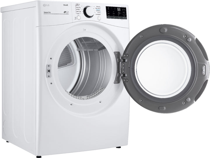 LG - 7.4 Cu. Ft. Stackable Smart Electric Dryer with Built In Intelligence - White_8
