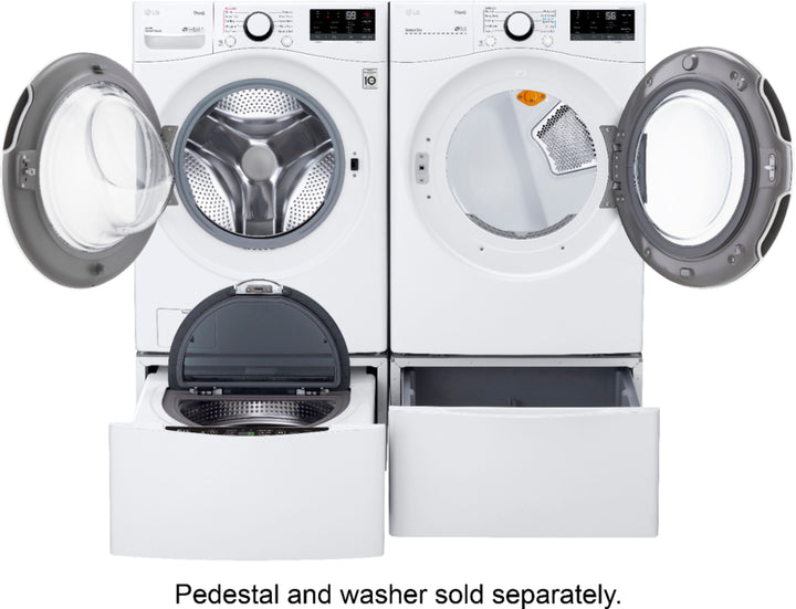 LG - 7.4 Cu. Ft. Stackable Smart Electric Dryer with Built In Intelligence - White_13