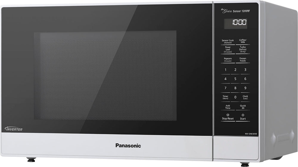 Panasonic - 1.2 Cu. Ft. 1200 Watt SN65KW Microwave with Genius Sensor Cooking - White_1