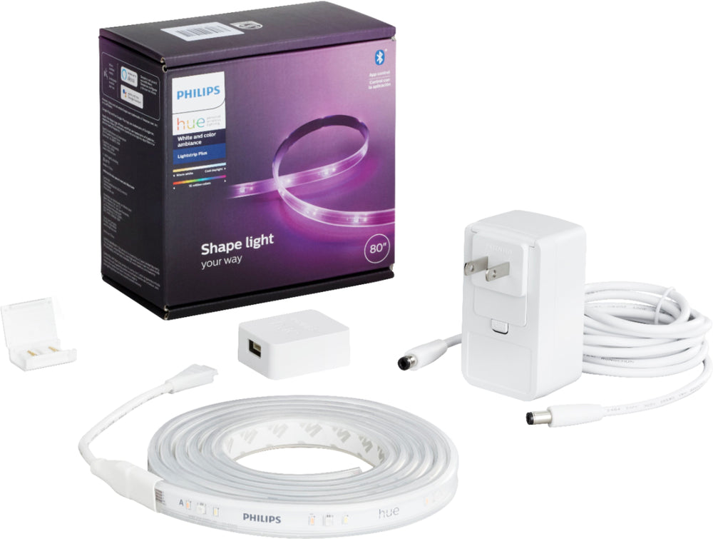Philips - Hue White and Color Ambiance Lightstrip Plus 2m Base Kit with Bluetooth_1