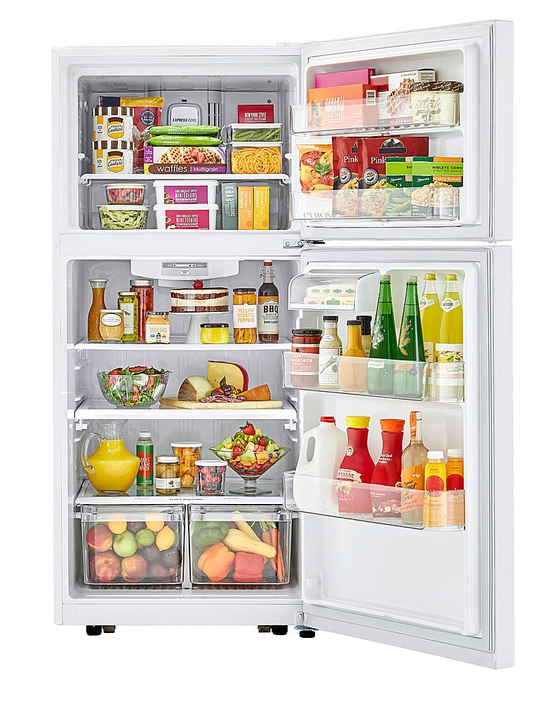 LG - 20.2 Cu. Ft. Top-Freezer Refrigerator - White_12