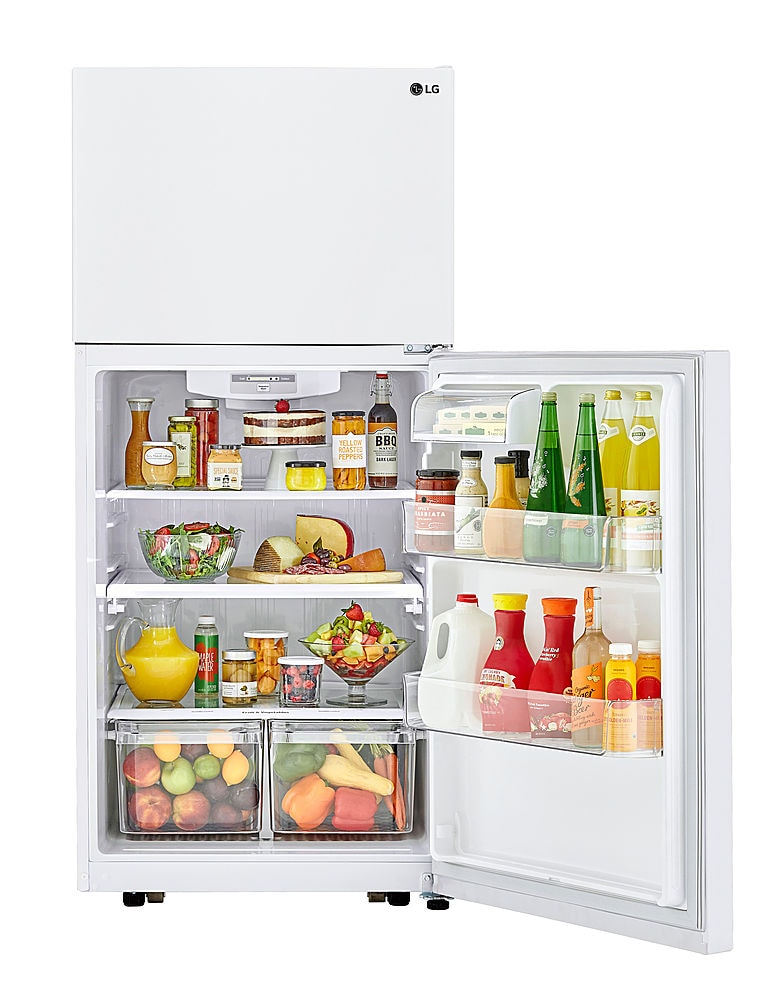 LG - 20.2 Cu. Ft. Top-Freezer Refrigerator - White_9