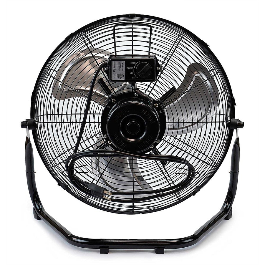 NewAir - 3000 CFM 18” High Velocity Portable Floor Fan with 3 Fan Speeds and Long-Lasting Ball Bearing Motor - Black_0