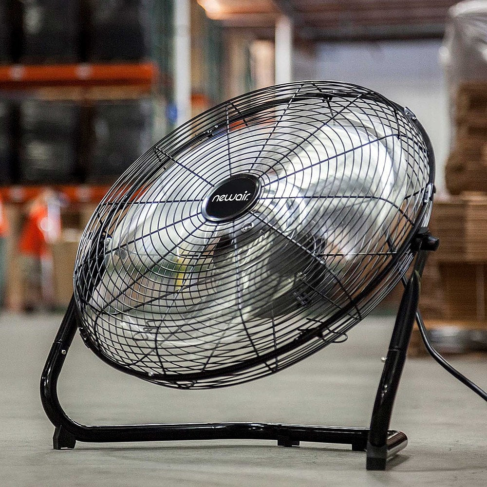 NewAir - 3000 CFM 18” High Velocity Portable Floor Fan with 3 Fan Speeds and Long-Lasting Ball Bearing Motor - Black_10
