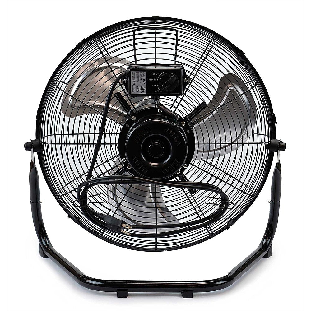 NewAir - 3000 CFM 18” High Velocity Portable Floor Fan with 3 Fan Speeds and Long-Lasting Ball Bearing Motor - Black_1