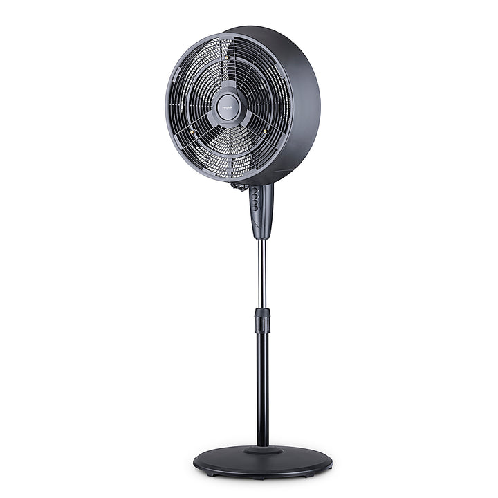 NewAir - Outdoor Misting Fan and Pedestal Fan in Black, Cools 500 sq. ft. with 3 Fan Speeds and Wide-Angle Oscillation - black_2