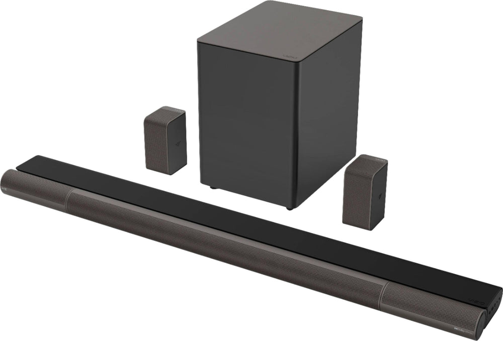 VIZIO - 5.1.4-Channel Elevate Soundbar with Wireless Subwoofer and Rotating Speakers for Dolby Atmos/DTS:X - Charcoal Gray_1