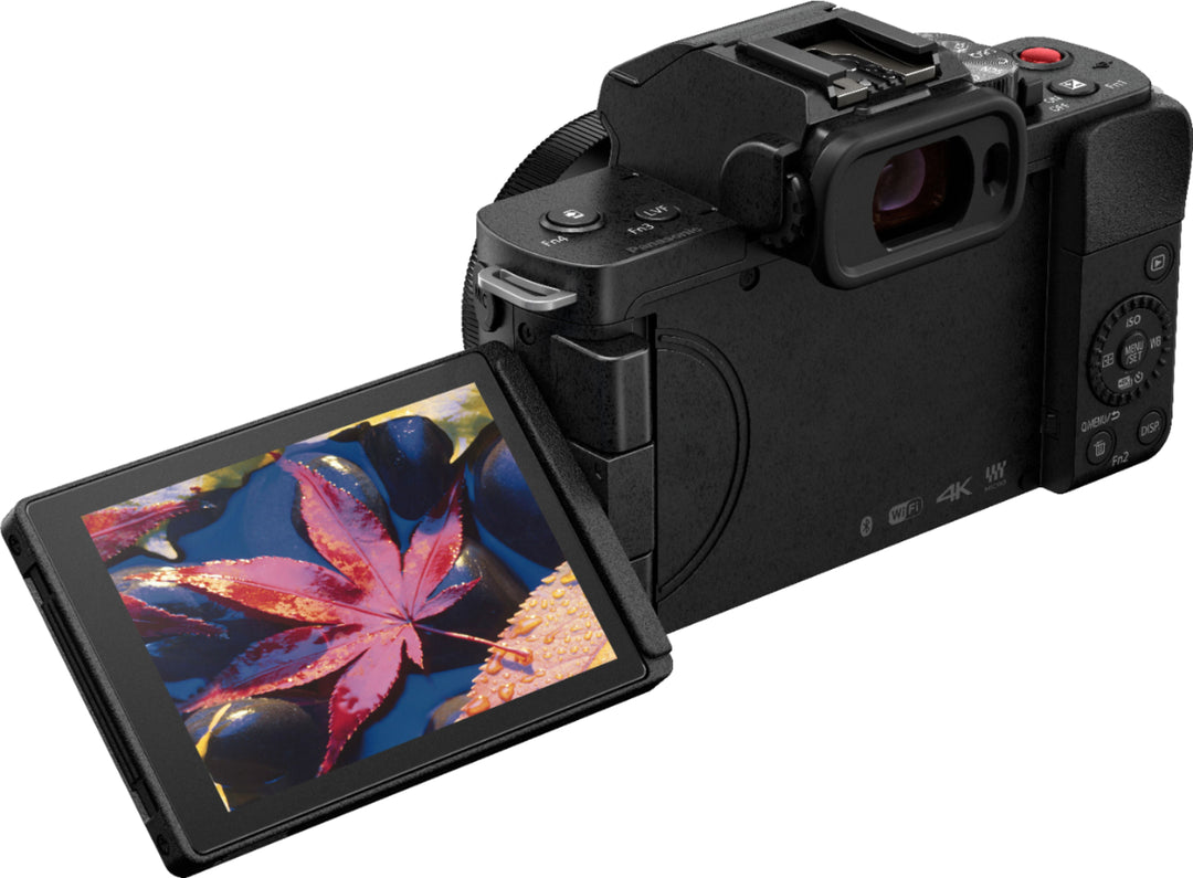 Panasonic - LUMIX G100 Mirrorless Camera for Photo, 4K Video and Vlogging, 12-32mm Lens - DC-G100KK - Black_3