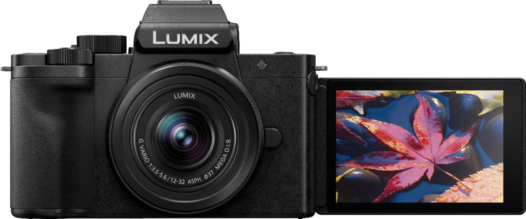 Panasonic - LUMIX G100 Mirrorless Camera for Photo, 4K Video and Vlogging, 12-32mm Lens - DC-G100KK - Black_2