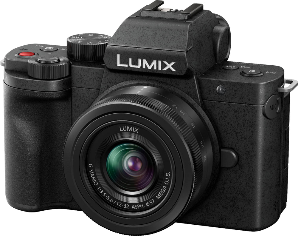 Panasonic - LUMIX G100 Mirrorless Camera for Photo, 4K Video and Vlogging, 12-32mm Lens - DC-G100KK - Black_1