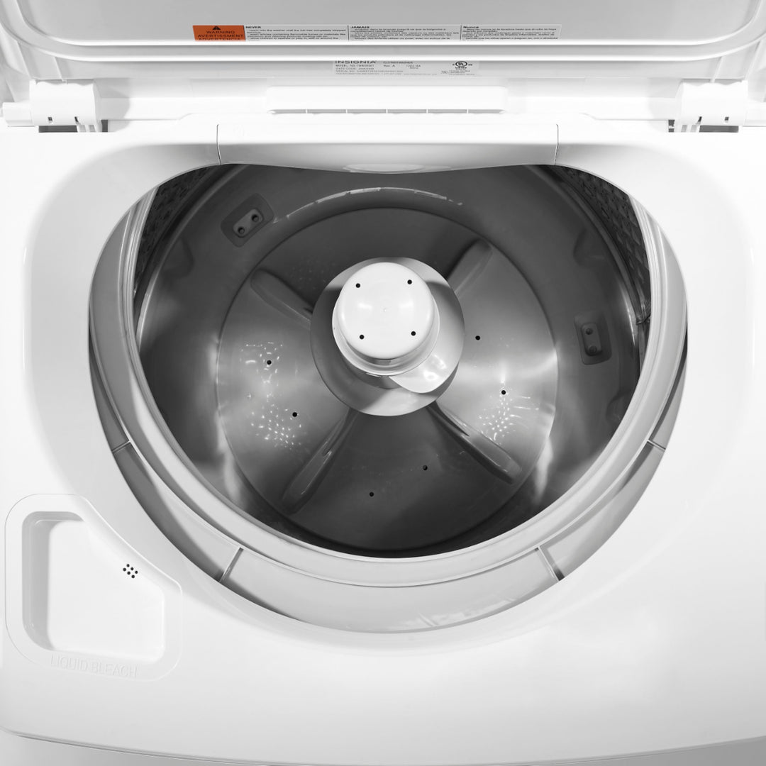 Insignia™ - 3.7 Cu. Ft. High Efficiency 12-Cycle Top-Loading Washer - White_5