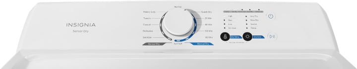 Insignia™ - 6.7 Cu. Ft. 12-Cycle Electric Dryer - White_7