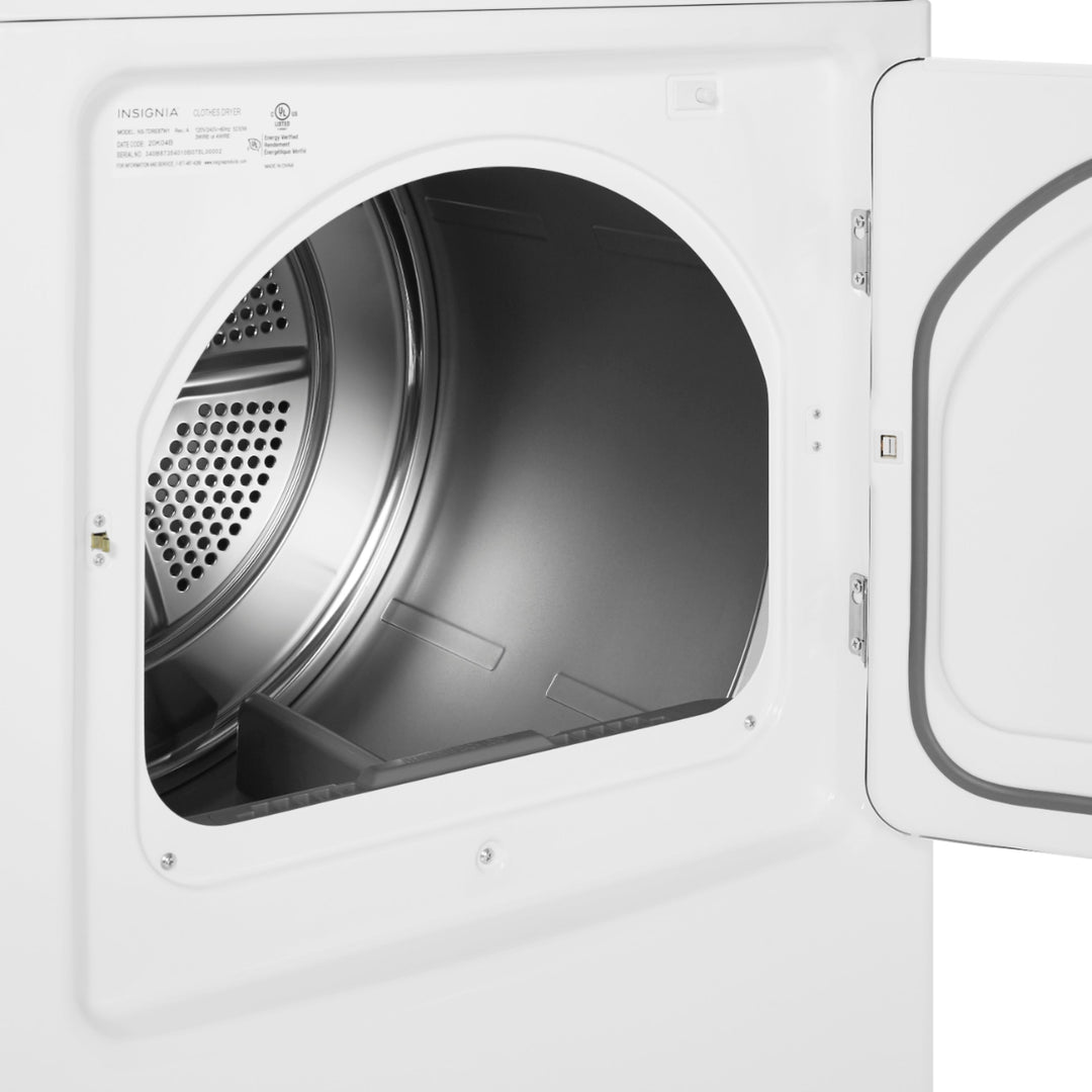 Insignia™ - 6.7 Cu. Ft. 12-Cycle Electric Dryer - White_5