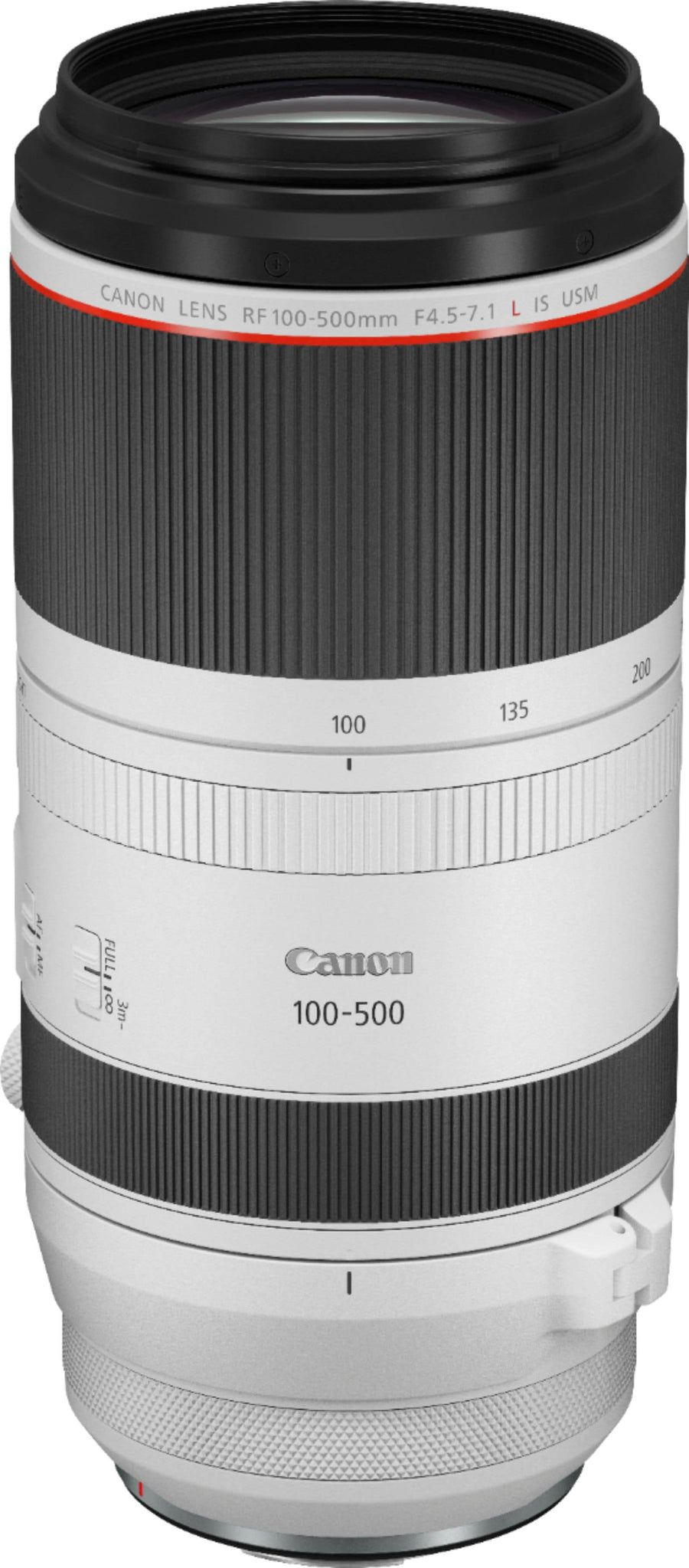 Canon - RF 100-500mm f/4.5-7.1 L IS USM Telephoto Zoom Lens - White_0