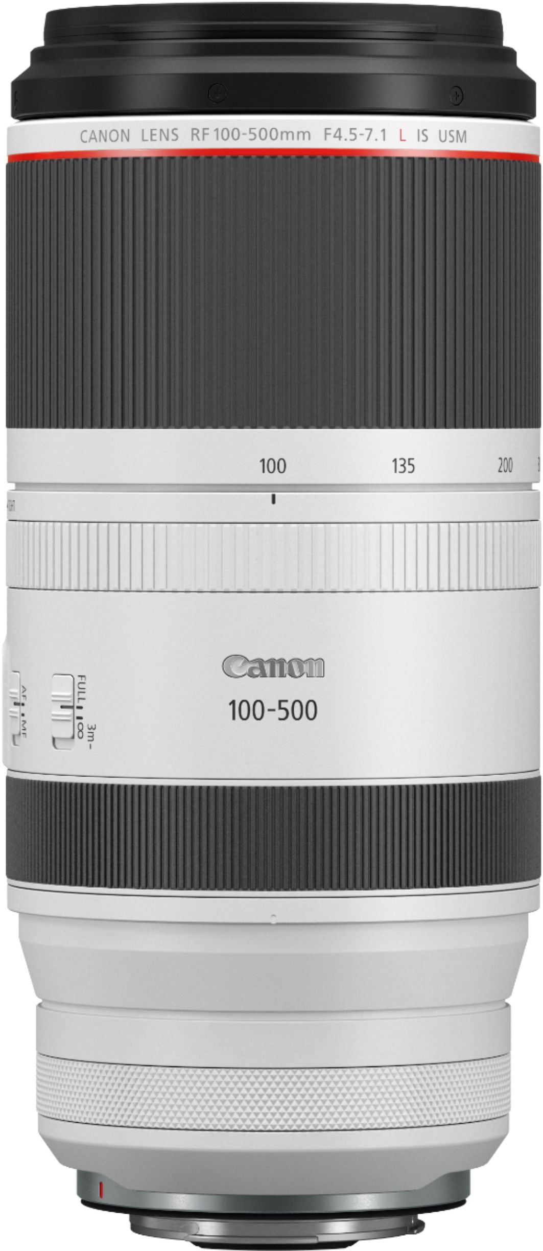 Canon - RF 100-500mm f/4.5-7.1 L IS USM Telephoto Zoom Lens - White_4