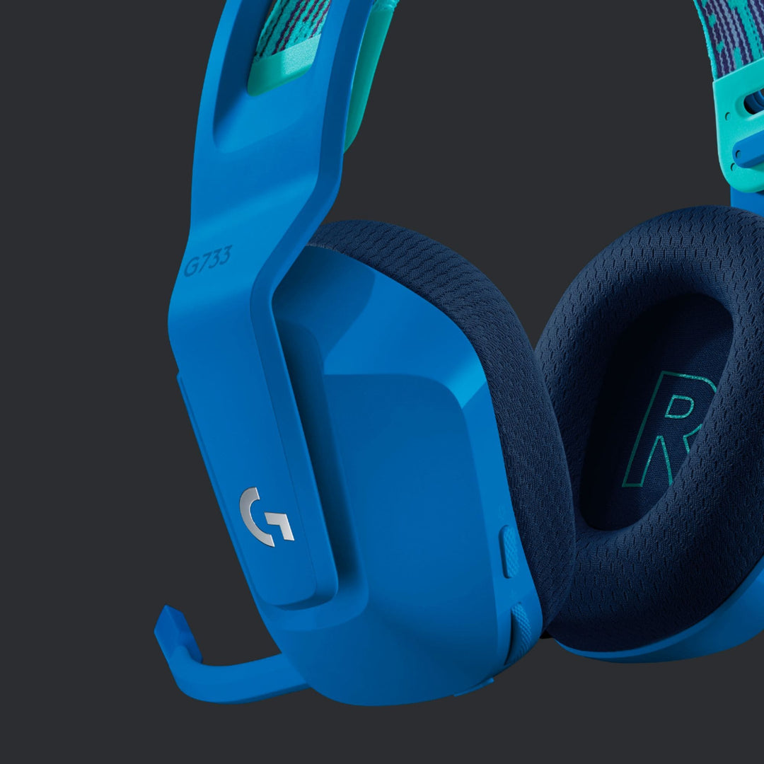 Logitech - G733 LIGHTSPEED Wireless DTS Headphone:X v2.0 Over-the-Ear Gaming Headset for PC and PlayStation - Blue_9