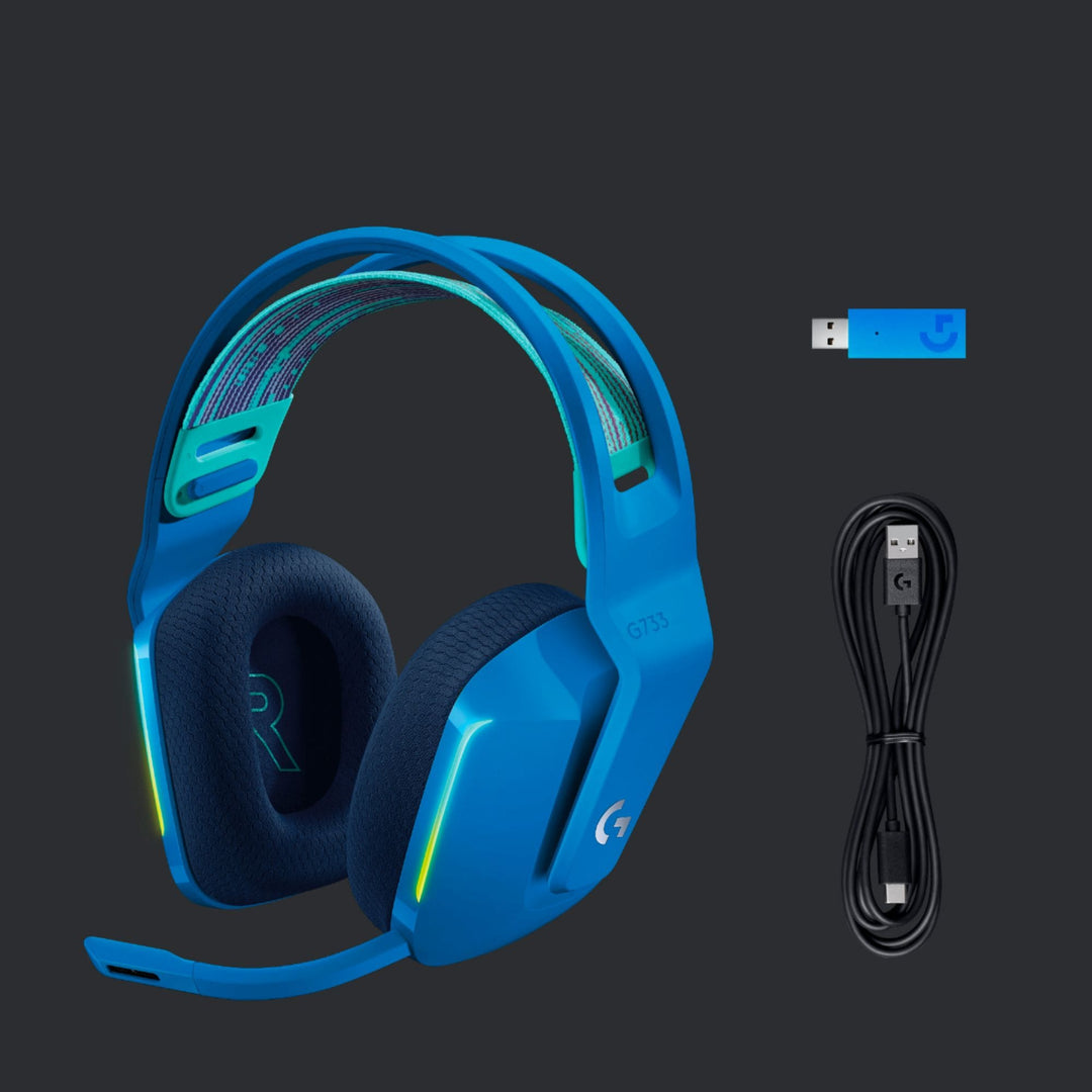 Logitech - G733 LIGHTSPEED Wireless DTS Headphone:X v2.0 Over-the-Ear Gaming Headset for PC and PlayStation - Blue_6