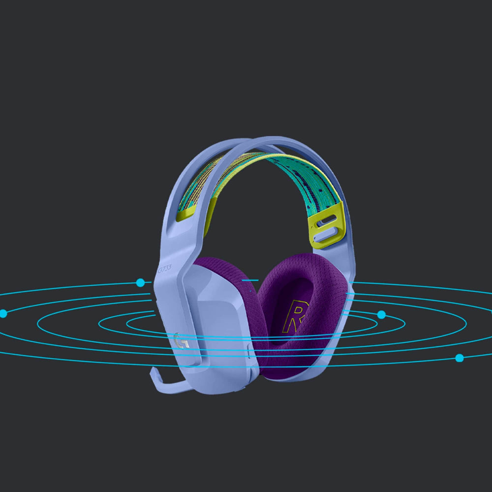 Logitech - G733 LIGHTSPEED Wireless DTS Headphone:X v2.0 Over-the-Ear Gaming Headset for PC and PlayStation - Lilac_1