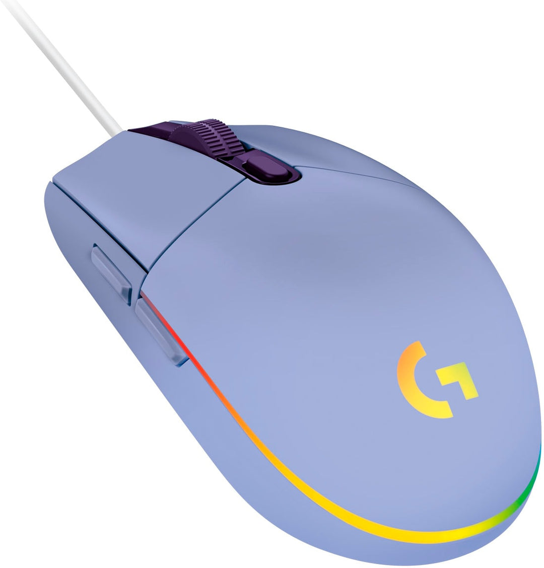 Logitech - G203 LIGHTSYNC Wired Optical Gaming Mouse with 8,000 DPI sensor - Lilac_0