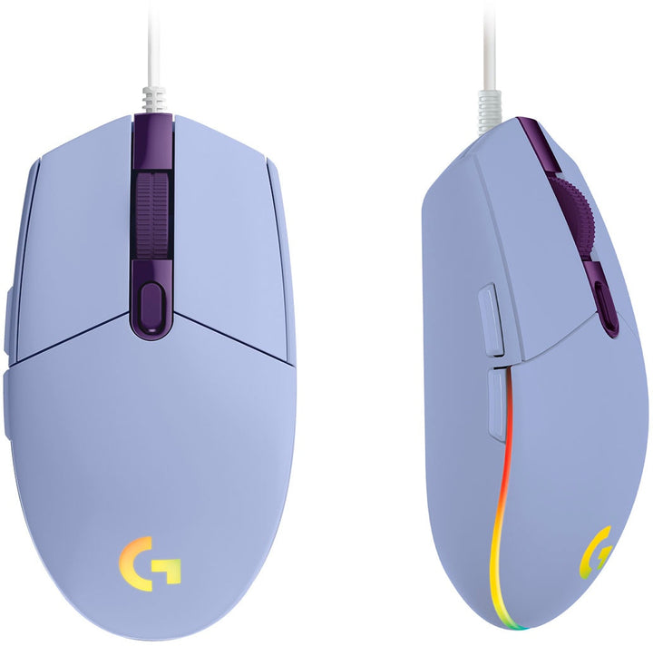 Logitech - G203 LIGHTSYNC Wired Optical Gaming Mouse with 8,000 DPI sensor - Lilac_5