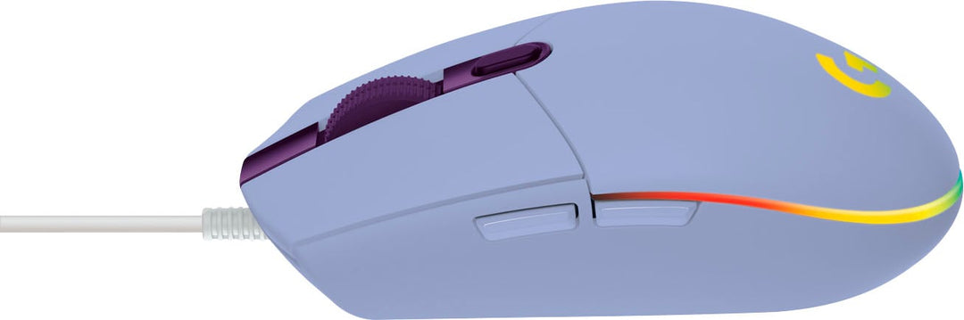 Logitech - G203 LIGHTSYNC Wired Optical Gaming Mouse with 8,000 DPI sensor - Lilac_2