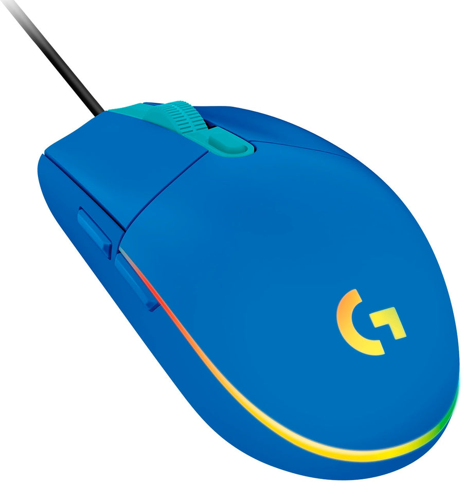 Logitech - G203 LIGHTSYNC Wired Optical Gaming Mouse with 8,000 DPI sensor - Blue_0