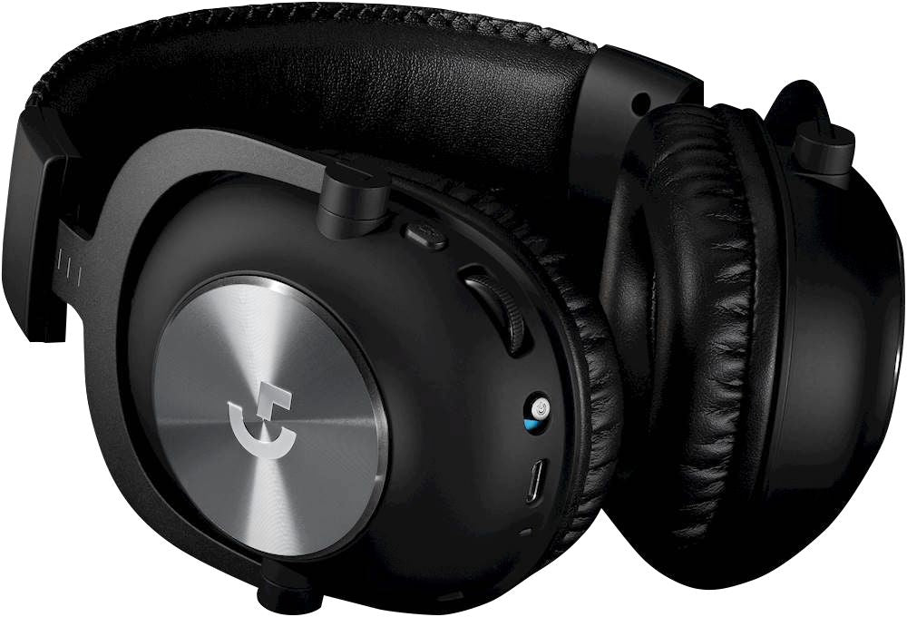 Logitech - G PRO X Wireless DTS Headphone:X 2.0 Over-the-Ear Gaming Headset for Windows with Blue VO!CE Mic Filter Tech - Black_6
