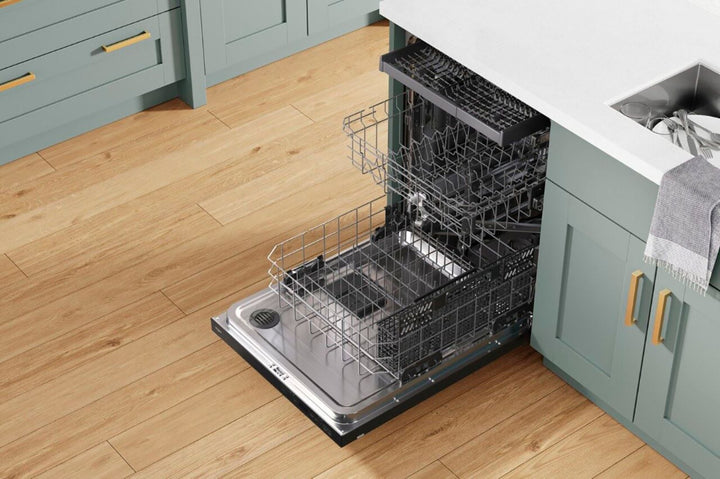 Whirlpool - 24" Top Control Built-In Dishwasher with Stainless Steel Tub, Large Capacity, 3rd Rack, 47 dBA - Black stainless steel_11