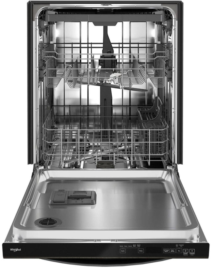 Whirlpool - 24" Top Control Built-In Dishwasher with Stainless Steel Tub, Large Capacity, 3rd Rack, 47 dBA - Black stainless steel_16
