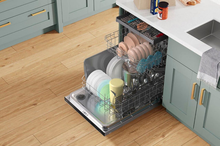 Whirlpool - 24" Top Control Built-In Dishwasher with Stainless Steel Tub, Large Capacity, 3rd Rack, 47 dBA - Stainless steel_5