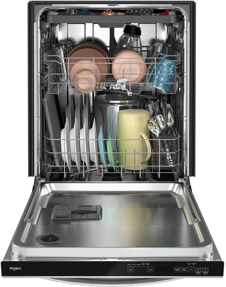 Whirlpool - 24" Top Control Built-In Dishwasher with Stainless Steel Tub, Large Capacity, 3rd Rack, 47 dBA - Stainless steel_13