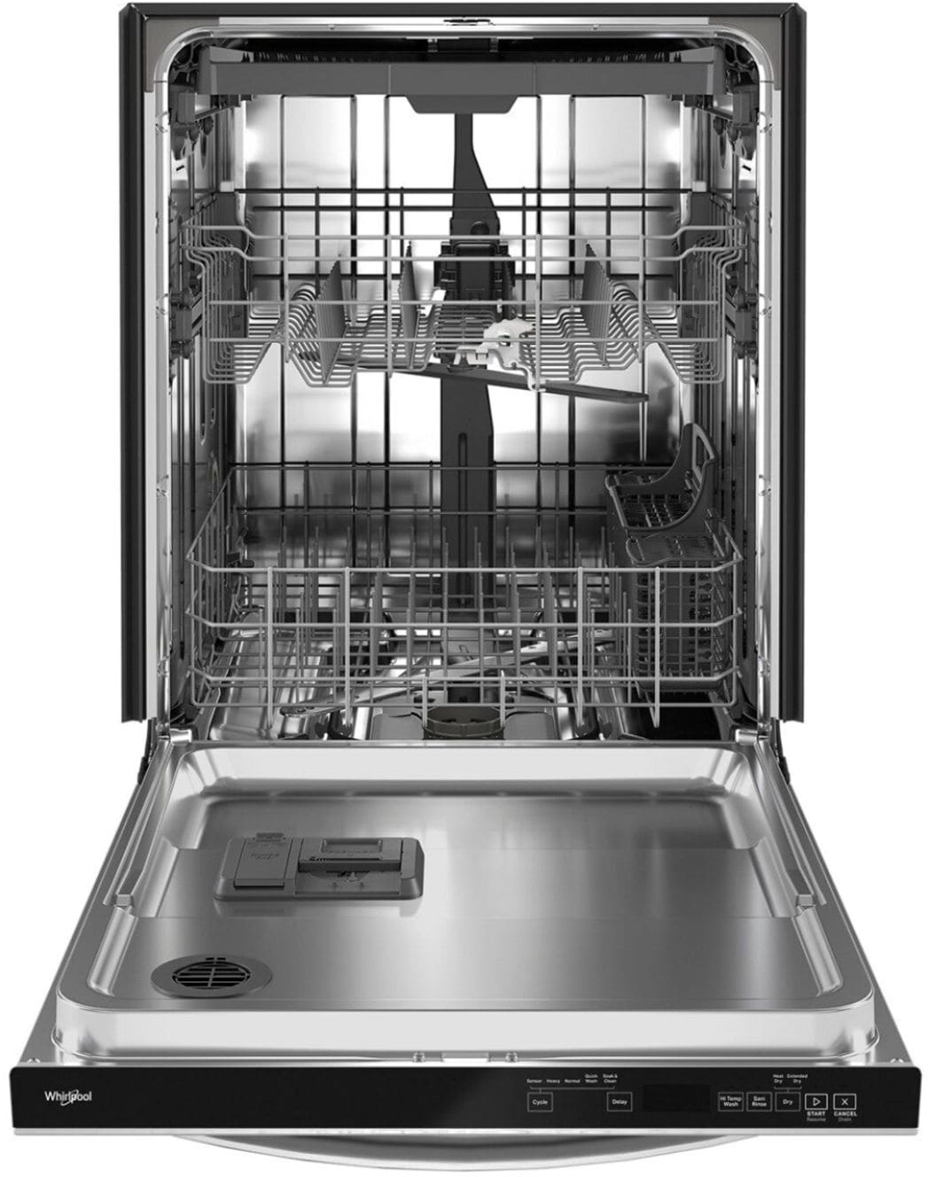 Whirlpool - 24" Top Control Built-In Dishwasher with Stainless Steel Tub, Large Capacity, 3rd Rack, 47 dBA - Stainless steel_15