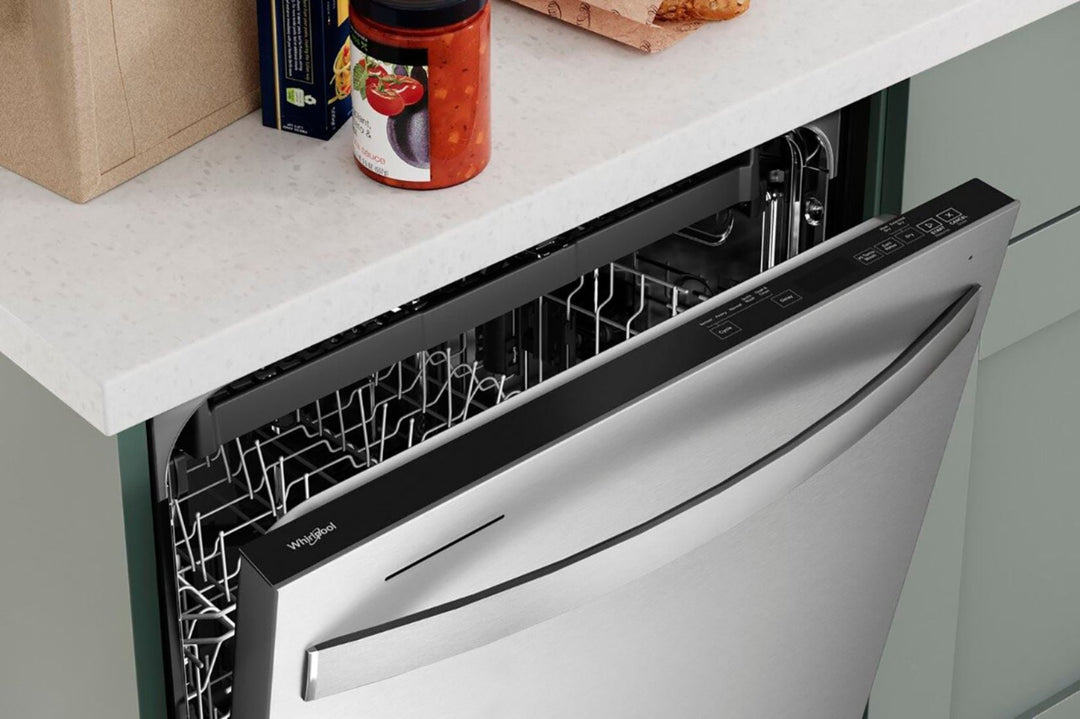 Whirlpool - 24" Top Control Built-In Dishwasher with Stainless Steel Tub, Large Capacity, 3rd Rack, 47 dBA - Stainless steel_3