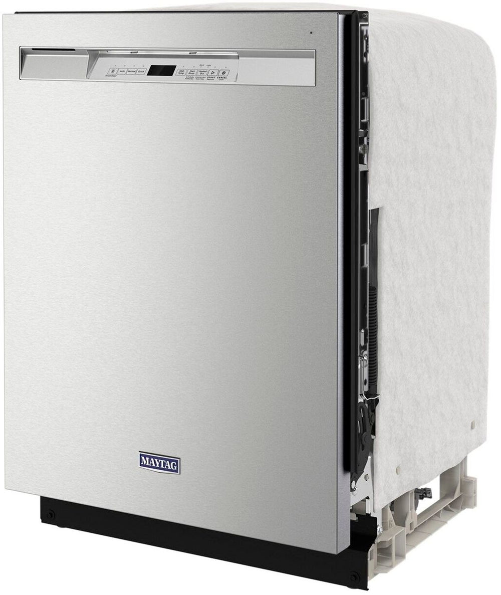 Maytag - 24" Front Control Built-In Dishwasher with Stainless Steel Tub, Dual Power Filtration, 50 dBA - Stainless steel_1