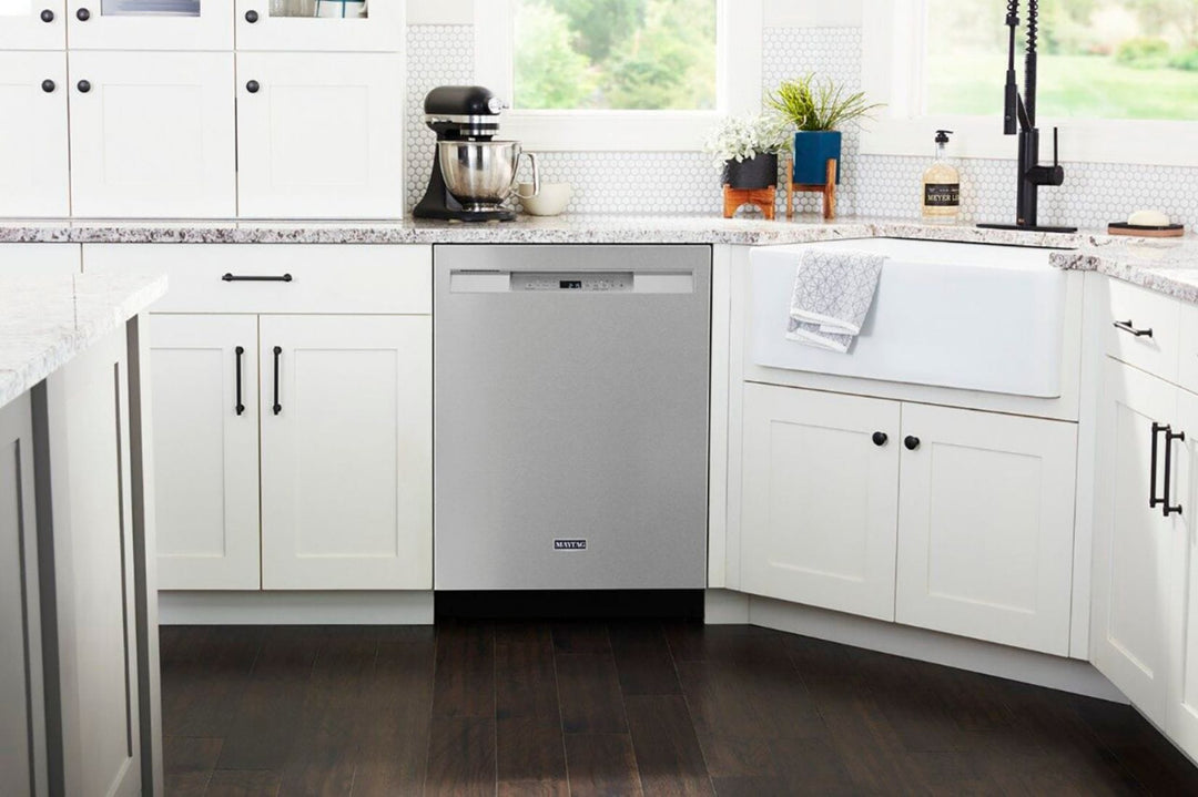 Maytag - 24" Front Control Built-In Dishwasher with Stainless Steel Tub, Dual Power Filtration, 50 dBA - Stainless steel_6