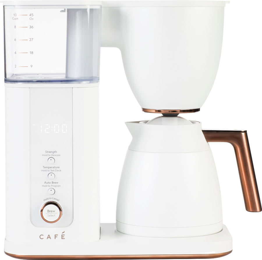 Café - Smart Drip 10-Cup Coffee Maker with Wi-Fi - Matte White_0