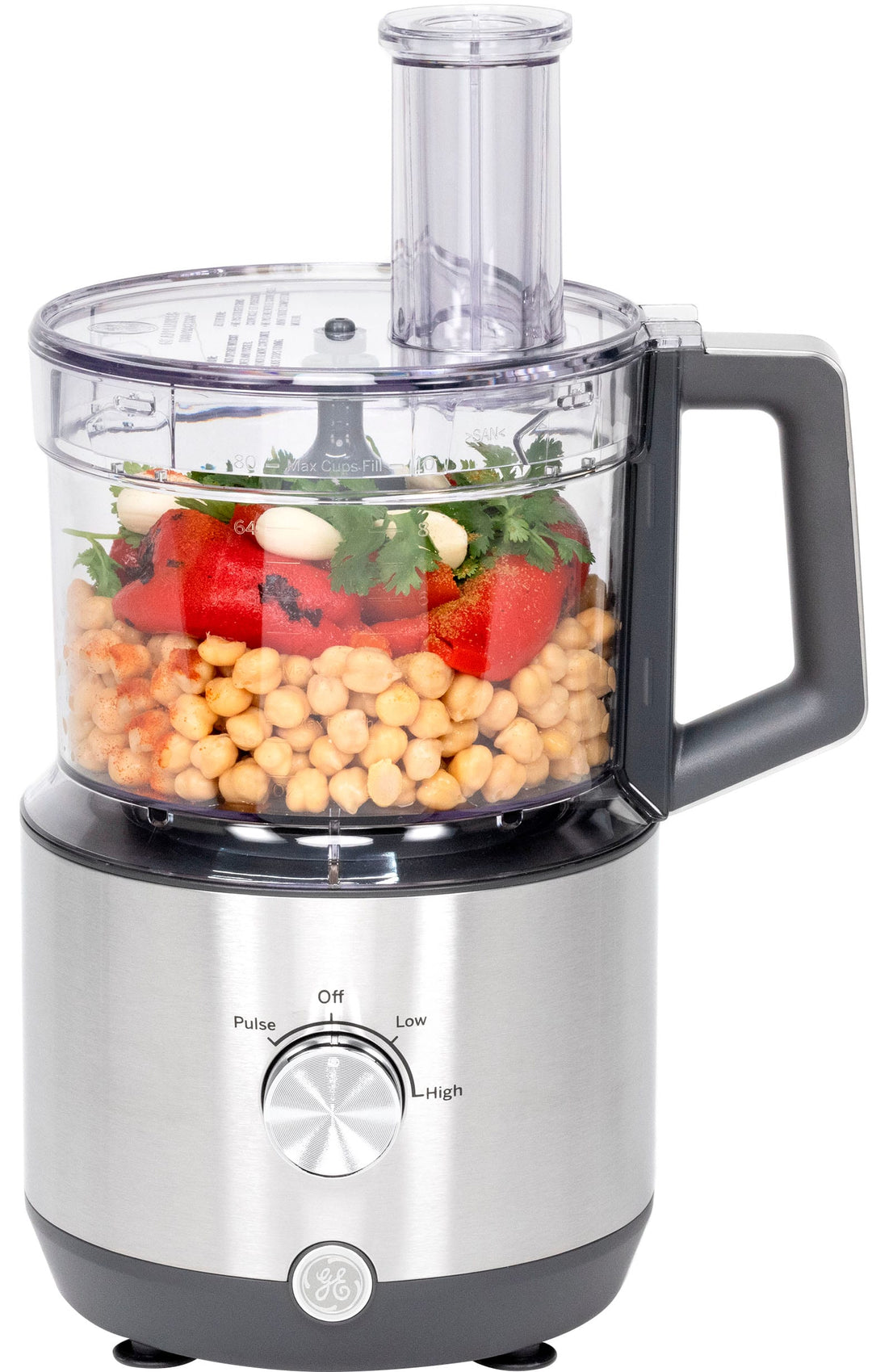 GE - 12-Cup Food Processor with Accessories - Stainless Steel_25