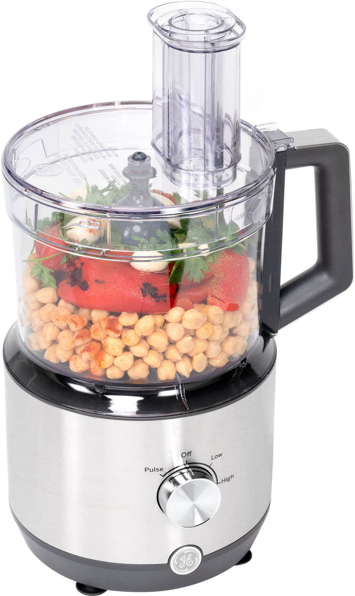 GE - 12-Cup Food Processor with Accessories - Stainless Steel_21