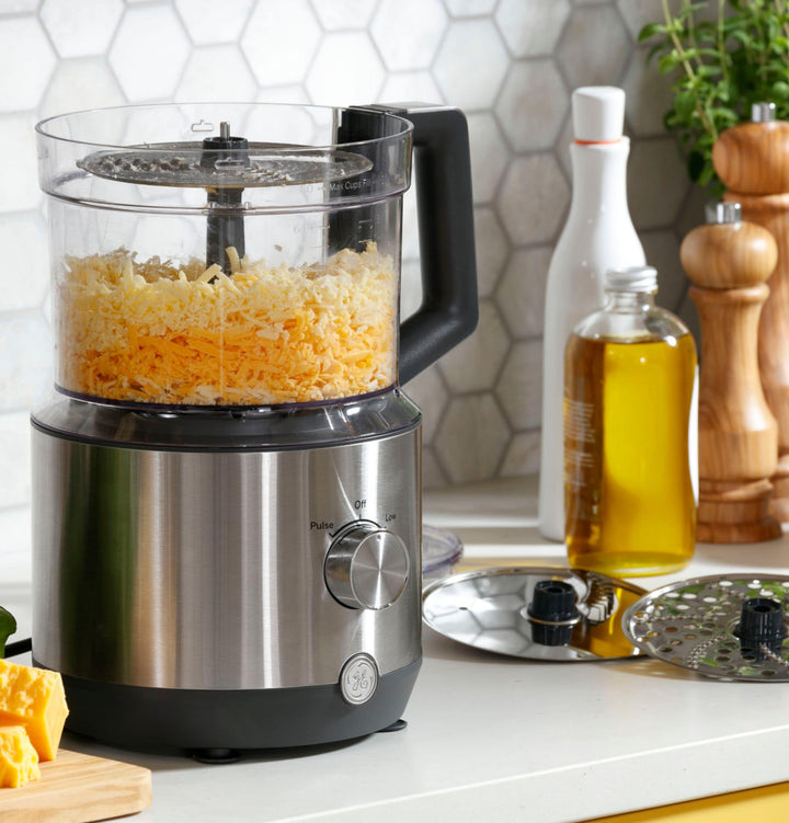 GE - 12-Cup Food Processor with Accessories - Stainless Steel_30