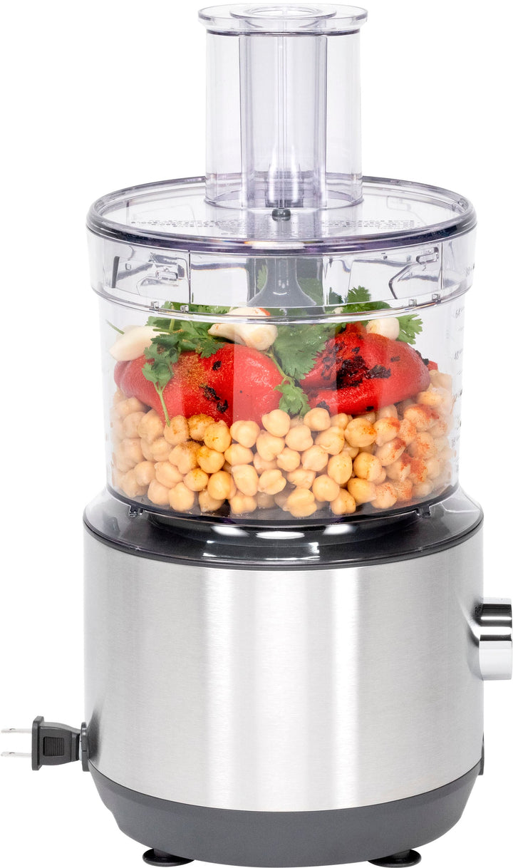 GE - 12-Cup Food Processor with Accessories - Stainless Steel_12
