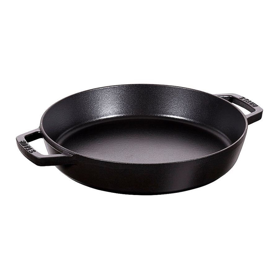 Staub - Cast Iron 13-inch Double Handle Fry Pan - Black Matte_0