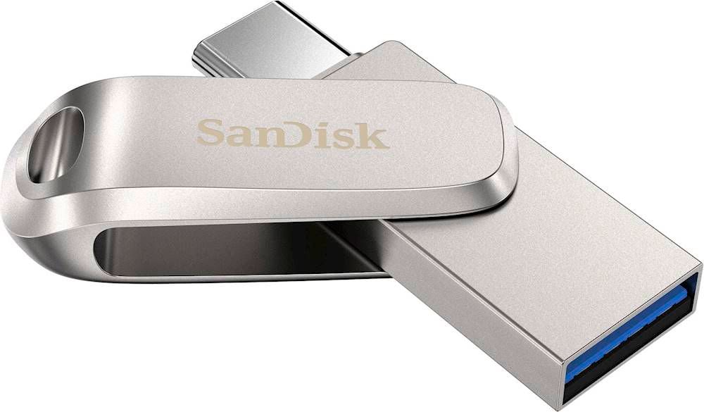 SanDisk - Ultra Dual Drive Luxe 256GB USB 3.1, USB Type-C Flash Drive - Silver_8