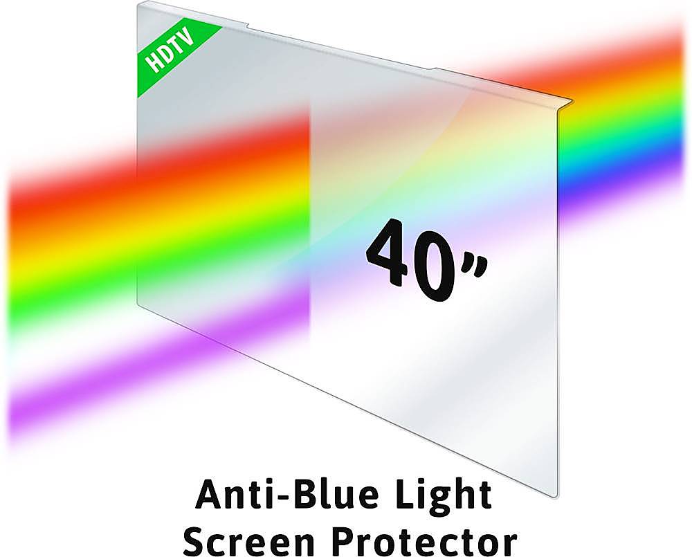 SaharaCase - ZeroDamage 40" Anti-Blue Light TV Screen Protector - Clear_2