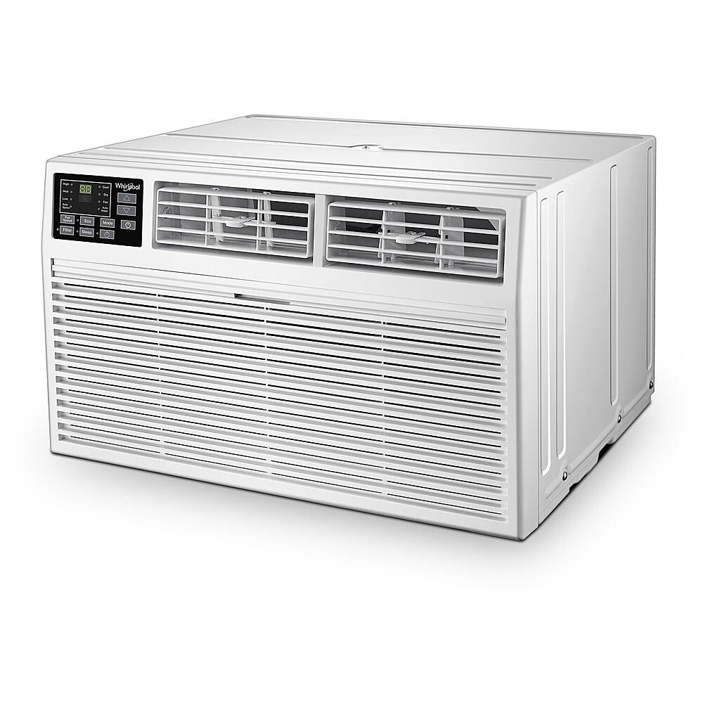 Whirlpool - Energy Star 450 Sq. Ft 10,000 BTU 115V Through-the-Wall Air Conditioner with Remote Control - White_1
