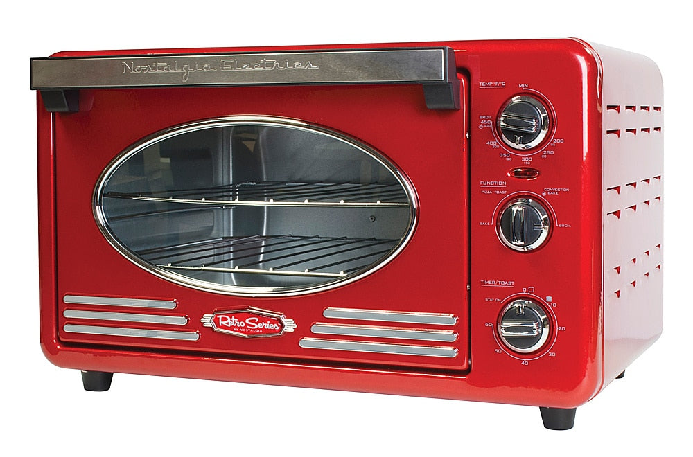 Nostalgia - RTOV2RR Retro 12-Slice Convection Toaster Oven - Retro Red_1